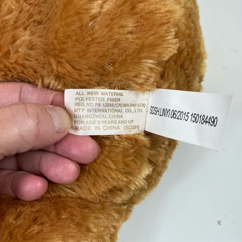 Dan Dee 26” Brown Floppy Puppy Dog‎ Santa Hat Soft Plush Stuffed Toy Christmas